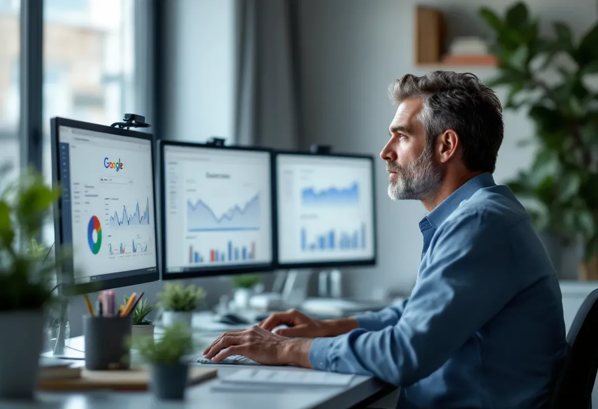 vf-digital-team-analysing-clean-google-search-console-data-kapiti-coast-business-owner-wellington-seo-agency